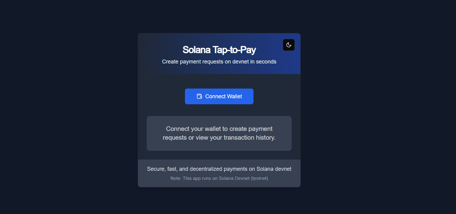 Solana Tap-to-Pay